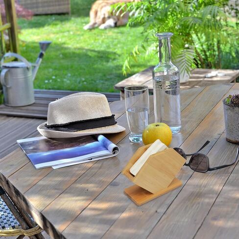KALLORY Napkin Holder Fan Shape Tissue Box Large Square Acrylic Base Hotel Table Organizer for Restaurant Dining Room in Kuwait