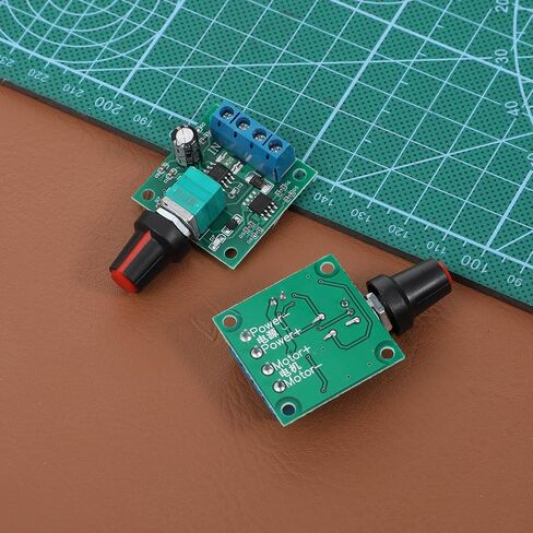 2 قطعة DC Mini Motor PWM جهاز التحكم في السرعة، PWM وحدات تحكم سرعة المحرك ذات الجهد المنخفض، مفتاح تشغيل قابل للتعديل مع مقبض تحكم 1.8V 3V 5V 6V 12V 2A 1803BK 1803B in Kuwait