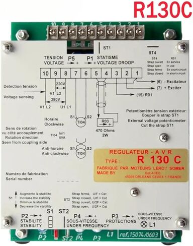 1 قطعة R130C AVR وحدة تثبيت المولد أجزاء التحكم في الدوائر المتكاملة in Kuwait
