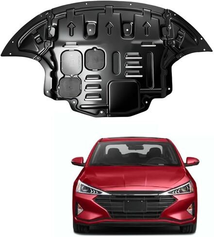 Engine Splash Shield Fit for Hyundai Elantra 2017 2018 2019 2020 Lower Engine Case Guard Under Engine Cover Fit for Elantra 2017-2020 Front Engine Guard Mud Flaps w/Screw Hardware in Saudi Arabia