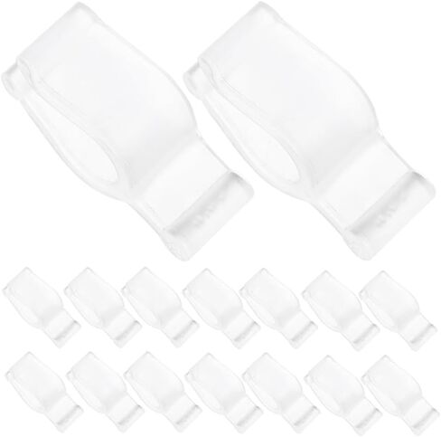 MAGICLULU 50 Pcs Leakproof Bottle Pump Lock Clip for Cosmetic Dispensers, Universal Fit Cleansing Oil and Lotion Bottles, Plastic PP Head Buckle for Travel Toiletry Containers, Stopper Clamp in Kuwait