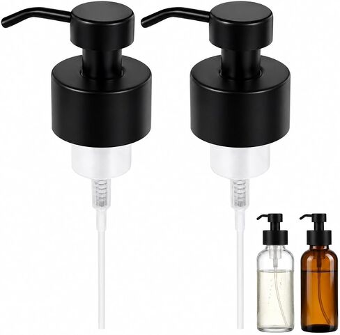 Zerodeko 2-Pack استبدال مضخة موزع الصابون لزجاجات اللوشن والشامبو 6.69 × 3.14 × 1.96 بوصة رؤوس مضخة عملية لاستخدام الحمام والمطبخ in Kuwait