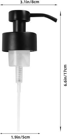 Zerodeko 2-Pack استبدال مضخة موزع الصابون لزجاجات اللوشن والشامبو 6.69 × 3.14 × 1.96 بوصة رؤوس مضخة عملية لاستخدام الحمام والمطبخ in Kuwait