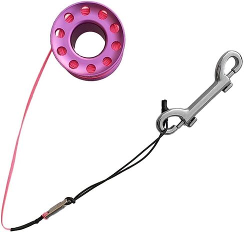 Qianly Scuba Diving Finger Spool Reel with Dive Reel End Bolt Line Spool Gear Equipment Suitable for cave Diving, Purple in Kuwait
