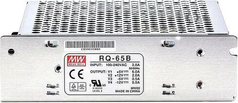 RQ-65B 65W مصدر إمداد الطاقة رباعي الإخراج، 5V 6A 12V 2A -5V 0.5A -12V 0.5A، ​​AC-DC، موثوق ومستقر للأتمتة الصناعية، إضاءة LED in Kuwait