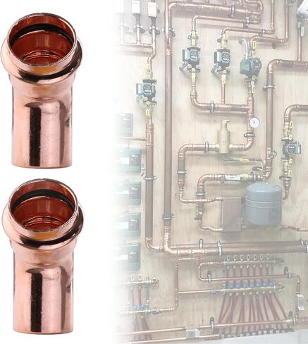 Copper Tubing V-Elbow Fittings Leakproof Plumbing Fitting Coupler Multi-Purpose Home Plumbing Accessories in Kuwait