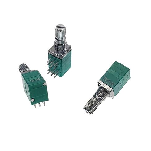 2PCS RK097 4 Unit 12-Pin Power Amplifier Potentiometer Sealed B10K B103 B20K B203 B50K B503 B100K B104 15MM Plum Shaft(100K Ohm) in Kuwait