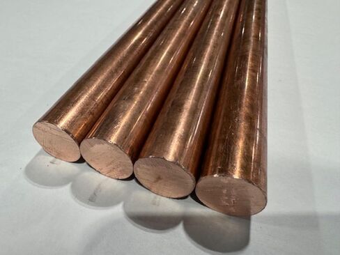 [4 عبوات] قضيب نحاسي بقطر 1/2 بوصة، اختر طولك، قطر 0.50 بوصة 110 نحاس (نحاس، 40.64 سم) in Kuwait