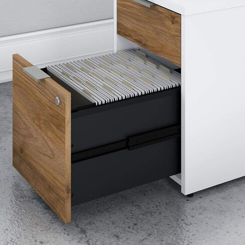 Bush Business Furniture Jamestown 2 Drawer File Cabinet in Storm Gray - Trash in Kuwait
