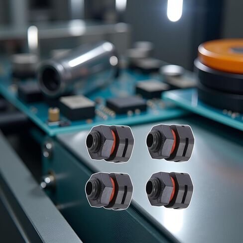 برغي تنفس مقاوم للماء IP68 M12x1.5، صمام تقليل ضغط فتحة التهوية، التحكم في الرطوبة ثنائي المنفذ لحاويات الخزانات الكهربائية (أسود M12x1.5) (4) in Kuwait