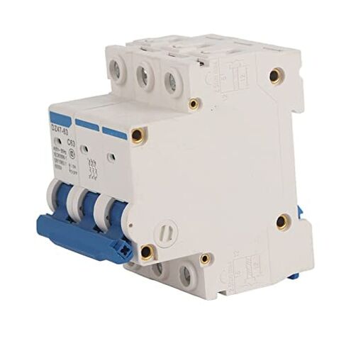 3 Pole MCB Miniature Circuit Breaker, AC 220/380V 63A 3P AC Circuit Breaker MCB, DIN Rail Mounting RCCB Circuit Breaker for Home Appliance, Engineering Construction, DZ47-63 in Kuwait
