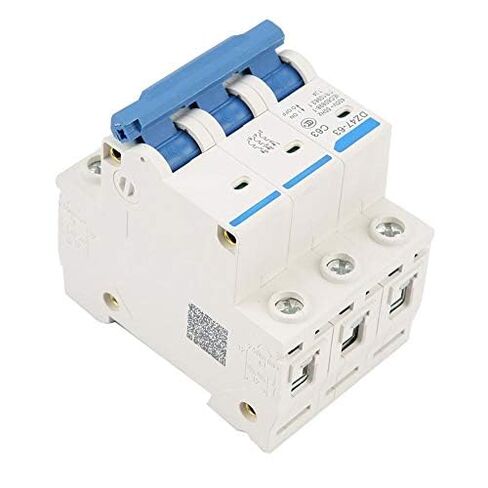 3 Pole MCB Miniature Circuit Breaker, AC 220/380V 63A 3P AC Circuit Breaker MCB, DIN Rail Mounting RCCB Circuit Breaker for Home Appliance, Engineering Construction, DZ47-63 in Kuwait