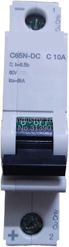IC65N-DC 1P C10A A9N22404 قطاع دارة صغير متعدد 9 6kA DC in Kuwait