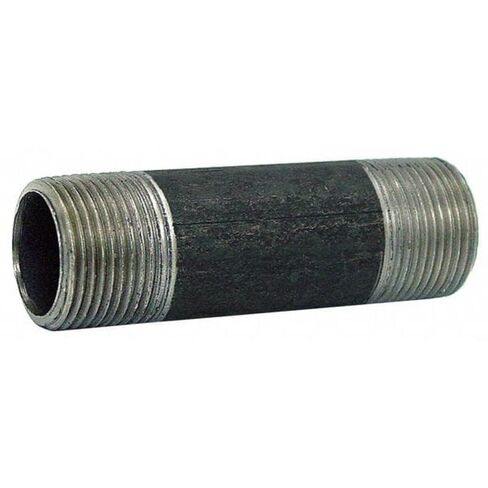 حلمة أنبوبية سوداء، ملولبة، 1-1/4x9 بوصة in Kuwait