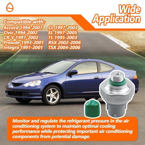 80440-SW5-A01 A/C Pressure Switch | Fit for Honda Accord Civic CR-V Integra Prelude CL EL TL RSX TSX in Kuwait