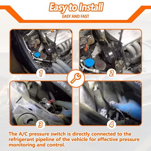 80440-SW5-A01 A/C Pressure Switch | Fit for Honda Accord Civic CR-V Integra Prelude CL EL TL RSX TSX in Kuwait