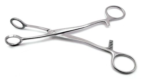 Superior Collins Tongue Seizing Forceps 6.5" End Wide 20mm Stainless Steel Instruments in Kuwait