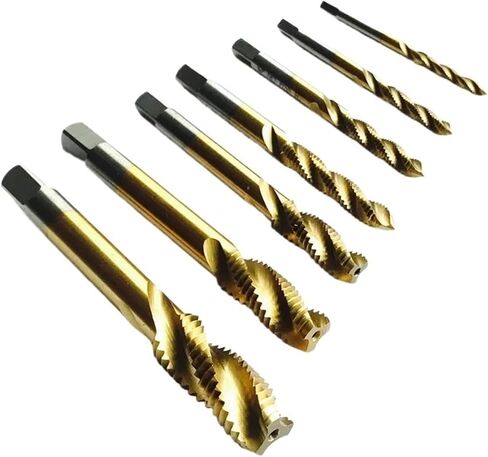 10 قطعة HSS6542 كامل CNC آلة طحن دوامة الحنفية المسمار الصنابير HSS القصدير طلاء M3 M4 M5 M6 M8 M10 M12 M14 M16 M18 in Kuwait
