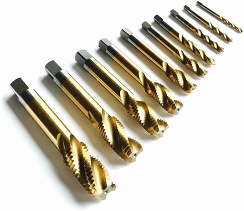10 قطعة HSS6542 كامل CNC آلة طحن دوامة الحنفية المسمار الصنابير HSS القصدير طلاء M3 M4 M5 M6 M8 M10 M12 M14 M16 M18 in Kuwait