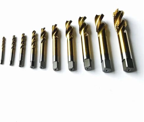 10 قطعة HSS6542 كامل CNC آلة طحن دوامة الحنفية المسمار الصنابير HSS القصدير طلاء M3 M4 M5 M6 M8 M10 M12 M14 M16 M18 in Kuwait