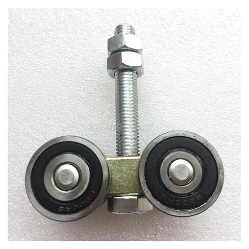 6PCS Heavy Sliding Door Rollers Industrial Orbital Track Hanging Wheels Push Pull Door Folding Door Moving Pulleys Loading in Saudi Arabia