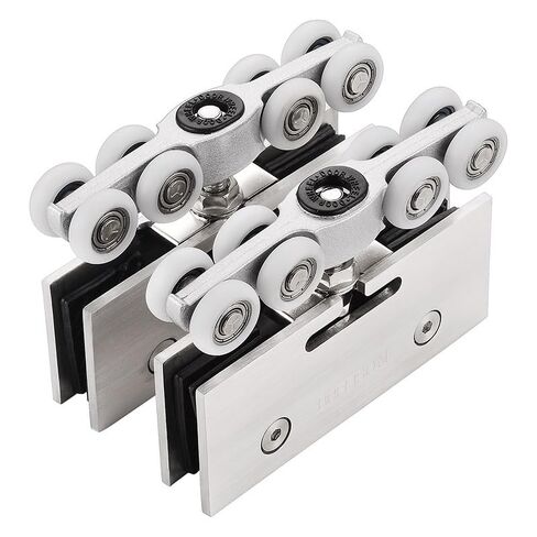 1Set Stainless Steel Sliding Glass Door Pulley Hanging Wheels for Sliding Glass Doors Shower Door Rollers Hardware in Saudi Arabia