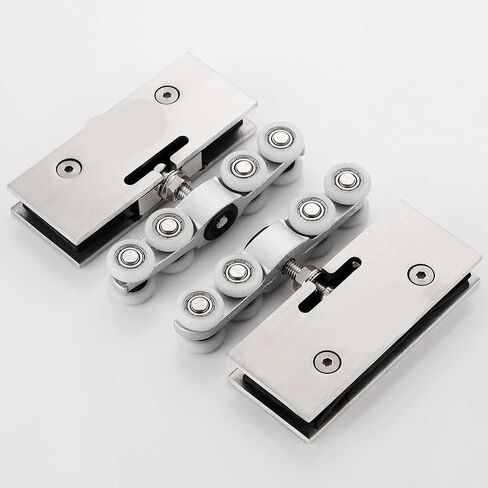 1Set Stainless Steel Sliding Glass Door Pulley Hanging Wheels for Sliding Glass Doors Shower Door Rollers Hardware in Saudi Arabia
