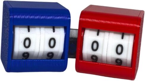 2 Pieces Sports Scoreboard Portable Tabletop Score Counter Scorekeeper Billiards Snooker Scoring Device User Friendly PP Material Suitable for Family, Style B in Saudi Arabia