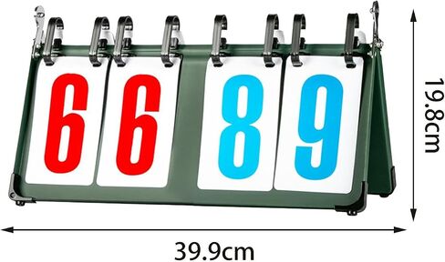 Tabletop Flip Scoreboard 4/5/6 Digit Sports Scoreboard Multifunctional Easy to Read for Basketball Sports Events in Saudi Arabia