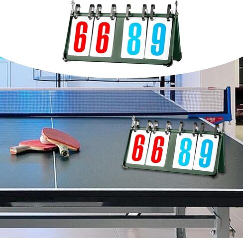 Tabletop Flip Scoreboard 4/5/6 Digit Sports Scoreboard Multifunctional Easy to Read for Basketball Sports Events in Saudi Arabia