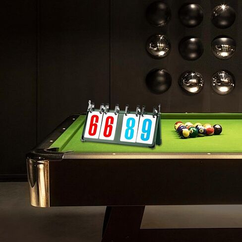 Tabletop Flip Scoreboard 4/5/6 Digit Sports Scoreboard Multifunctional Easy to Read for Basketball Sports Events in Saudi Arabia