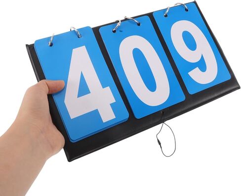 Kisangel Portable Flip Scoreboard with 3-Digit Display, PVC Material Basketball Counter Board for Accurate Scoring at Athletic Events and Soccer Matches in Saudi Arabia