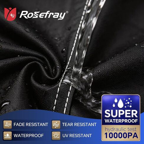 900D Heavy Duty Pontoon/Deck Boat Cover - Fully Waterproof & Ultra-Durable Tear-Resistant,Marine Grade Fade-Resistant Boat Cover for Length: 21'-24',Beam Width up to 102",Black in Saudi Arabia