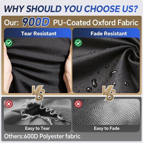 900D Heavy Duty Pontoon/Deck Boat Cover - Fully Waterproof & Ultra-Durable Tear-Resistant,Marine Grade Fade-Resistant Boat Cover for Length: 21'-24',Beam Width up to 102",Black in Saudi Arabia