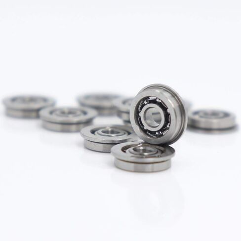 Flanged Bearings 10PCS MF93 Flange Ball Bearing 3x9x2.5mm ABEC 3 Miniature Non Standard Deep Groove Open 93 Industrial Products in Saudi Arabia