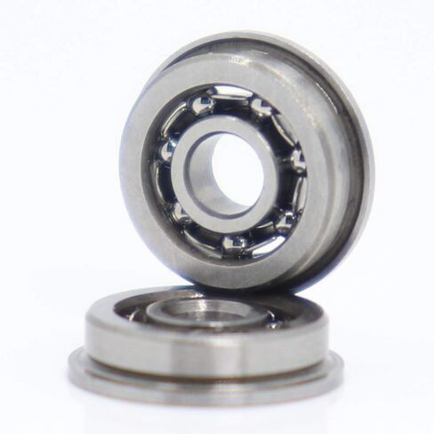 Flanged Bearings 10PCS MF93 Flange Ball Bearing 3x9x2.5mm ABEC 3 Miniature Non Standard Deep Groove Open 93 Industrial Products in Saudi Arabia