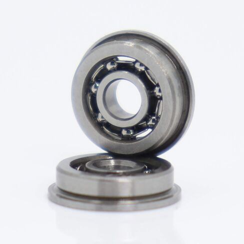 Flanged Bearings 10PCS MF93 Flange Ball Bearing 3x9x2.5mm ABEC 3 Miniature Non Standard Deep Groove Open 93 Industrial Products in Saudi Arabia