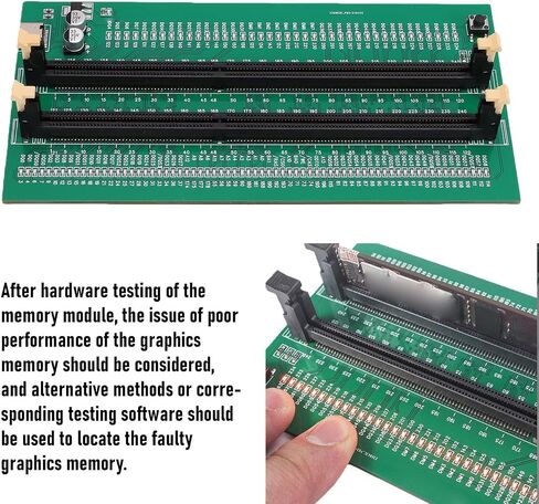 جهاز اختبار ذاكرة الوصول العشوائي Hilitand DDR3، أداة تشخيص ذاكرة DDR3، محلل DIMM مع مصدر طاقة من النوع C وأضواء مؤشر LED لوحدة ذاكرة الكمبيوتر المكتبي واستكشاف الأخطاء وإصلاحها in Kuwait