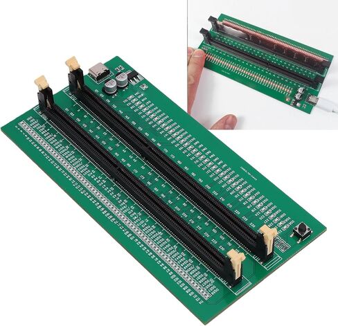 جهاز اختبار ذاكرة الوصول العشوائي Hilitand DDR3، أداة تشخيص ذاكرة DDR3، محلل DIMM مع مصدر طاقة من النوع C وأضواء مؤشر LED لوحدة ذاكرة الكمبيوتر المكتبي واستكشاف الأخطاء وإصلاحها in Kuwait