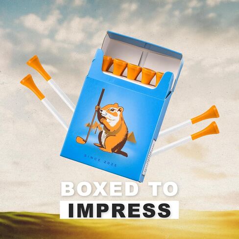 Shanker Golf - تي شيرتات جولف مضحكة - عبوة من 10 قطع من Gopher - هدية جولف مضحكة للرجال - ملحقات جولف محاكاة ساخرة - تي شيرتات مبتكرة رائعة للاعبي الجولف - هدية لعبة الجولف in Kuwait