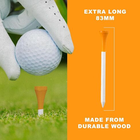 Shanker Golf - تي شيرتات جولف مضحكة - عبوة من 10 قطع من Gopher - هدية جولف مضحكة للرجال - ملحقات جولف محاكاة ساخرة - تي شيرتات مبتكرة رائعة للاعبي الجولف - هدية لعبة الجولف in Kuwait