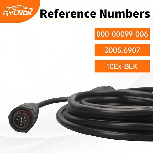 كابل تمديد محول 10 قدم 9 دبوس استبدال 3005.6907 000-00099-006 10Ex-BLK كابل محول محول متوافق مع Lowrance LSS-1 LSS-2 in Kuwait
