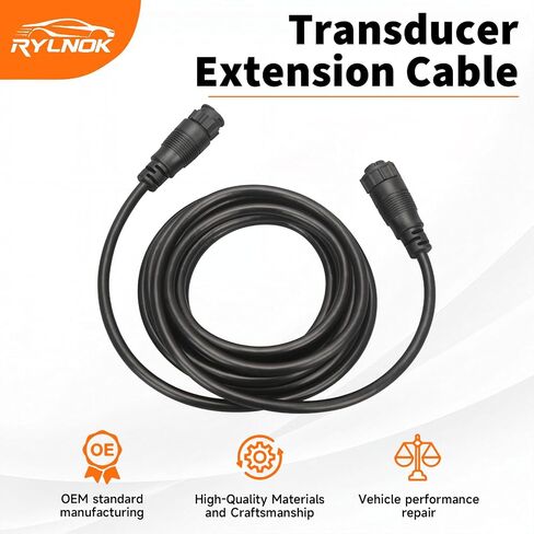 كابل تمديد محول 10 قدم 9 دبوس استبدال 3005.6907 000-00099-006 10Ex-BLK كابل محول محول متوافق مع Lowrance LSS-1 LSS-2 in Kuwait