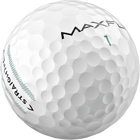 Maxfli StraightFli Golf Balls – Gloss White, 12-Pack | Low Spin Distance Golf Balls for Straighter Shots | Soft Feel, Durable Ionomer Cover | for Beginners & Recreational Golfers in Kuwait