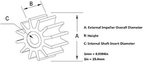 SouthMarine قارب المحرك 47-430261 430262 430264 47-43026T2 47-43026Q02 47-43026B2 43026T-2 399289 19210-ZW1-003 19210-ZW1-303 18-3056 مضخة مياه المكره لميركوري هوندا جونسون Evinrude 40HP-250HP in Kuwait