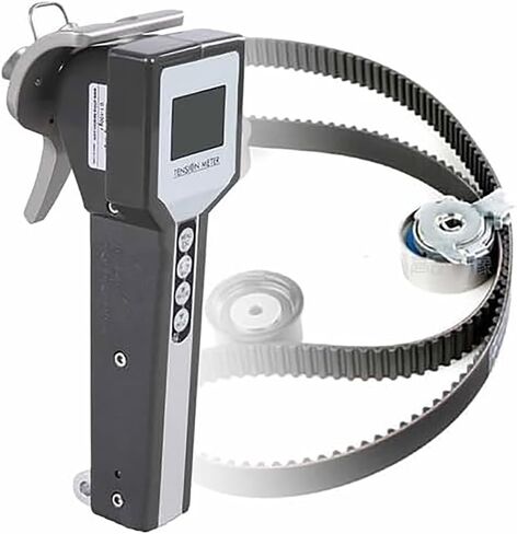 Handheld Belt Tension Meter, Tension Gauge Tool with LCD Backlit Display and V-Type Wire Wheel, Tension Range 1-1000g.f & Can Store 200 Groups of Measurement Data, for Belt and Line in Saudi Arabia