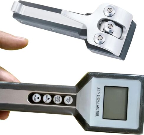 Handheld Belt Tension Meter, Tension Gauge Tool with LCD Backlit Display and V-Type Wire Wheel, Tension Range 1-1000g.f & Can Store 200 Groups of Measurement Data, for Belt and Line in Saudi Arabia