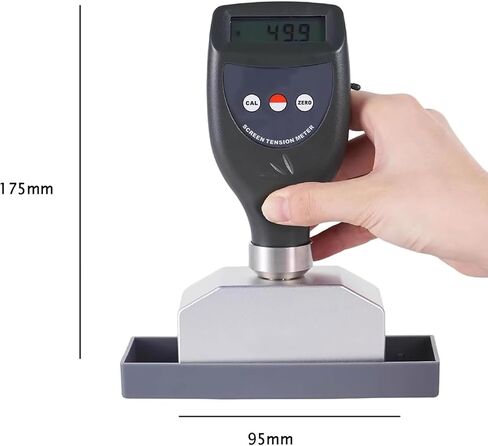 Digital Screen Tension Meter, Tension Meter Digital Test Device with LCD Screen, Measurement Range: 7~40N/cm & Resolution 0.1, Data Output, for Screen Printing Templates in Saudi Arabia