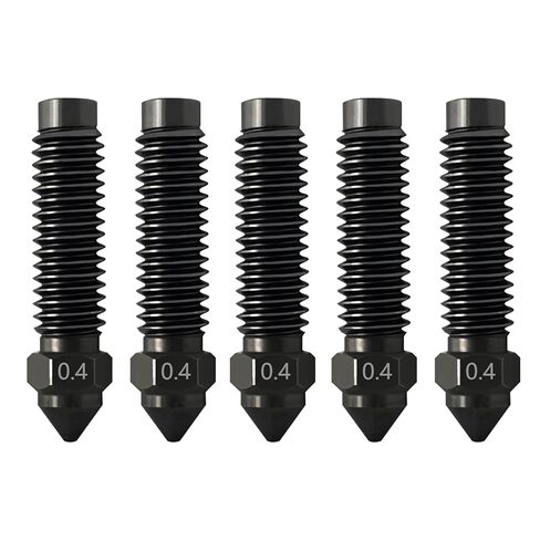 قطعتان من رأس الطباعة الطارد المجمعة من السيراميك P1P/P1S Hotend 0.4 مم لمختبر بامبو P1P/P1S- استبدال الطرف الساخن للطابعة ثلاثية الأبعاد مع فوهة فولاذية صلبة 0.4 مم، وثرمستور، وخرطوشة سخان وكتلة حرارية in Kuwait