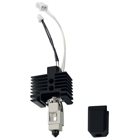 قطعتان من رأس الطباعة الطارد المجمعة من السيراميك P1P/P1S Hotend 0.4 مم لمختبر بامبو P1P/P1S- استبدال الطرف الساخن للطابعة ثلاثية الأبعاد مع فوهة فولاذية صلبة 0.4 مم، وثرمستور، وخرطوشة سخان وكتلة حرارية in Kuwait